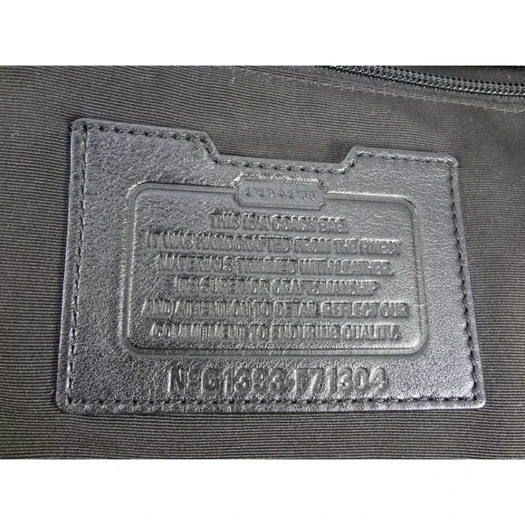 Coach Thompson Mixed Media Puffer Weekender Tote Black Olive Green Nylon Suede